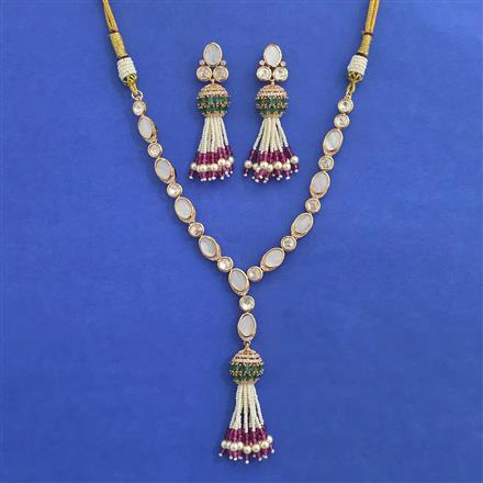 Kundan Classic Necklace with Carat Plating