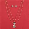 Kundan Classic Pendant Set With Carat Plating
