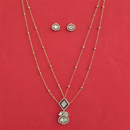 Kundan Classic Pendant Set With Carat Plating