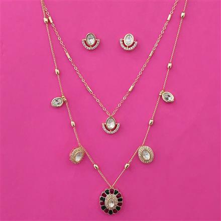 Kundan Classic Pendant Set with Carat Plating