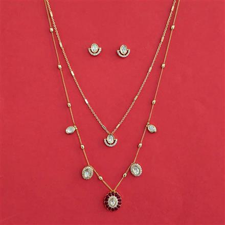 Kundan Classic Pendant Set with Carat Plating