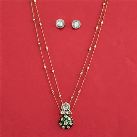 Kundan Classic Pendant Set with Carat Plating