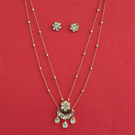 Kundan Classic Pendant Set with Carat Plating