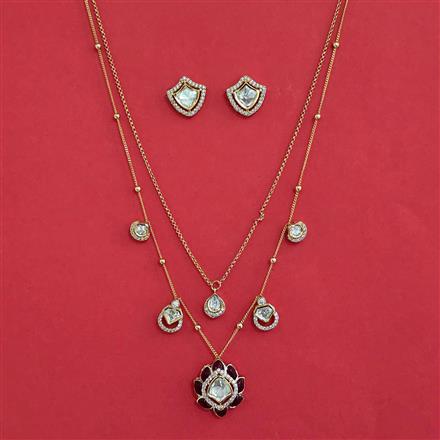 Kundan Classic Pendant Set with Carat Plating