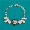 Kundan Adjustable Bracelet with Carat Plating