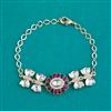 Kundan Adjustable Bracelet with Carat Plating