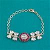 Kundan Adjustable Bracelet with Carat Plating