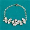 Kundan Adjustable Bracelet with Carat Plating