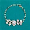 Kundan Adjustable Bracelet with Carat Plating