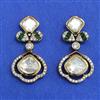 Kundan Classic Earring with Mehndi Plating