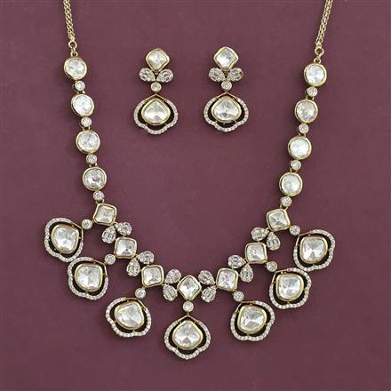 Kundan Classic Necklace with Mehndi Plating Carat Plating