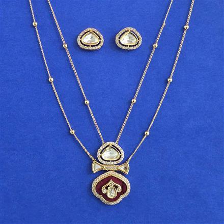 Kundan Classic Pendant Set with Carat Plating
