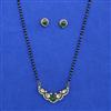 Kundan Classic Mangalsutra with Mehndi Plating