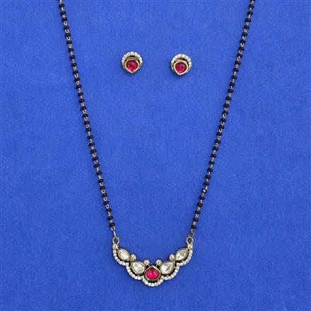 Kundan Classic Mangalsutra with Mehndi Plating
