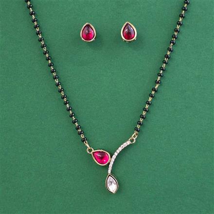 Kundan Classic Mangalsutra with Mehndi Plating