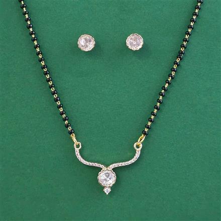 Kundan Classic Mangalsutra with Mehndi Plating Carat Plating