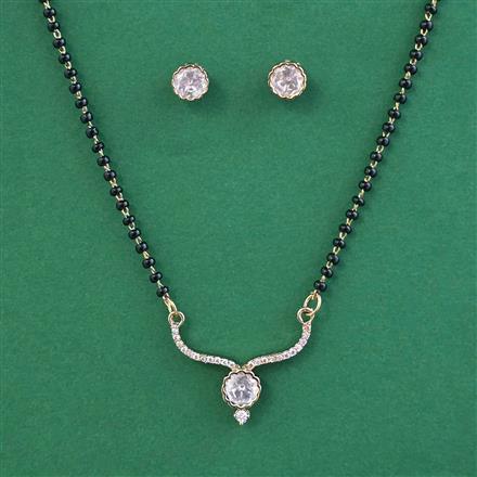 Kundan Classic Mangalsutra with Mehndi Plating Carat Plating
