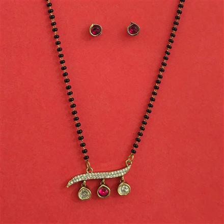Kundan Classic Mangalsutra with Mehndi Plating