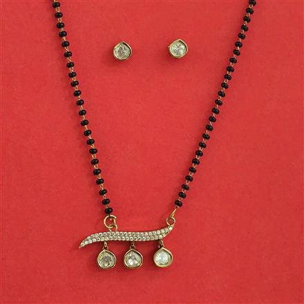 Kundan Classic Mangalsutra with Mehndi Plating
