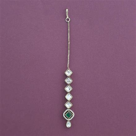 Kundan Classic Tikka with Mehndi Plating