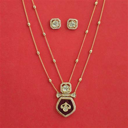 Kundan Classic Pendant Set with Carat Plating