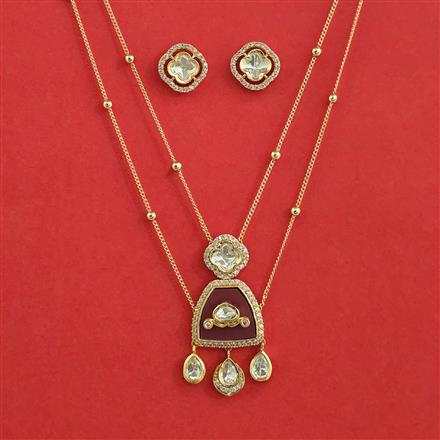 Kundan Classic Pendant Set with Carat Plating