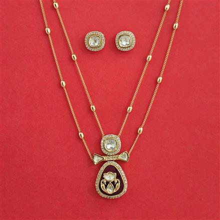 Kundan Classic Pendant Set with Carat Plating