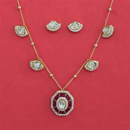 Kundan Classic Pendant Set with Carat Plating