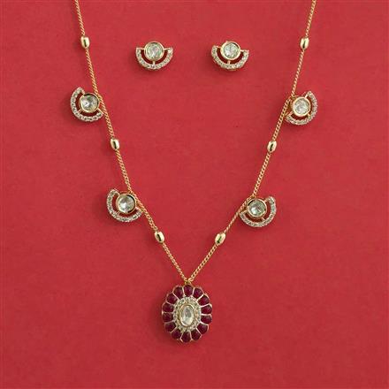 Kundan Classic Pendant Set with Carat Plating