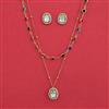 Kundan Classic Pendant Set with Carat Plating