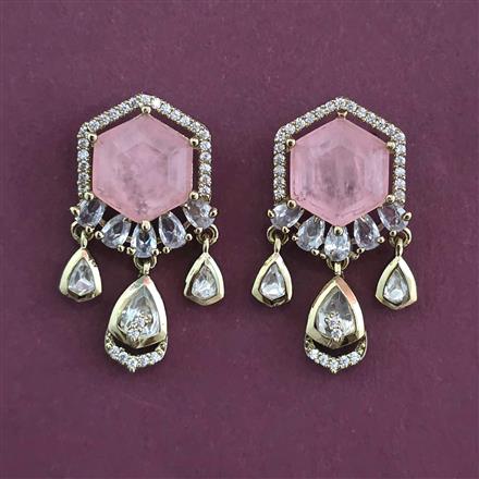 Kundan Classic Earring with Mehndi Plating