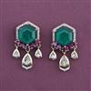 Kundan Classic Earring with Mehndi Plating