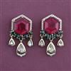 Kundan Classic Earring with Mehndi Plating