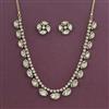 Kundan Classic Necklace with Mehndi Plating Carat Plating