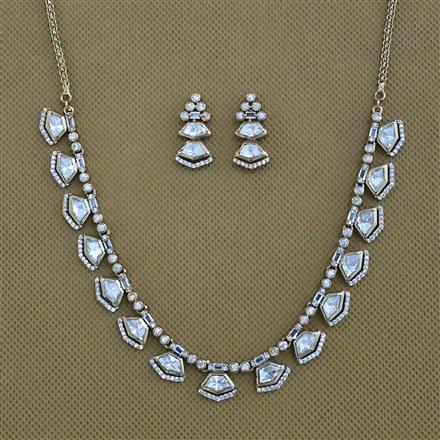 Kundan Classic Necklace with Mehndi Plating Carat Plating