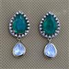 Kundan Classic Earring with Mehndi Plating