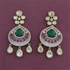 Kundan Classic Earring with Mehndi Plating