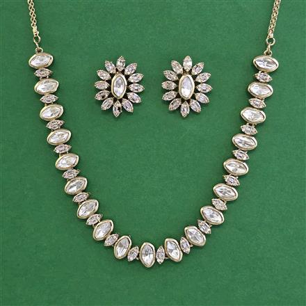 Kundan Classic Necklace with Mehndi Plating Carat Plating