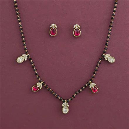 Kundan Classic Mangalsutra with Mehndi Plating