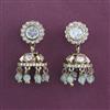 Kundan Jhumki with Mehndi Plating