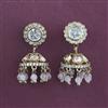 Kundan Jhumki with Mehndi Plating