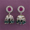 Kundan Jhumki with Mehndi Plating