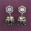 Kundan Jhumki with Mehndi Plating