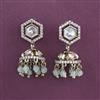 Kundan Jhumki with Mehndi Plating