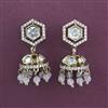 Kundan Jhumki with Mehndi Plating