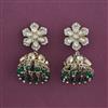 Kundan Jhumki with Mehndi Plating