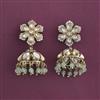 Kundan Jhumki with Mehndi Plating