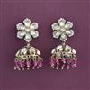 Kundan Jhumki with Mehndi Plating