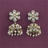 Kundan Jhumki with Mehndi Plating