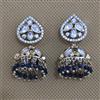 Kundan Jhumki with Mehndi Plating
